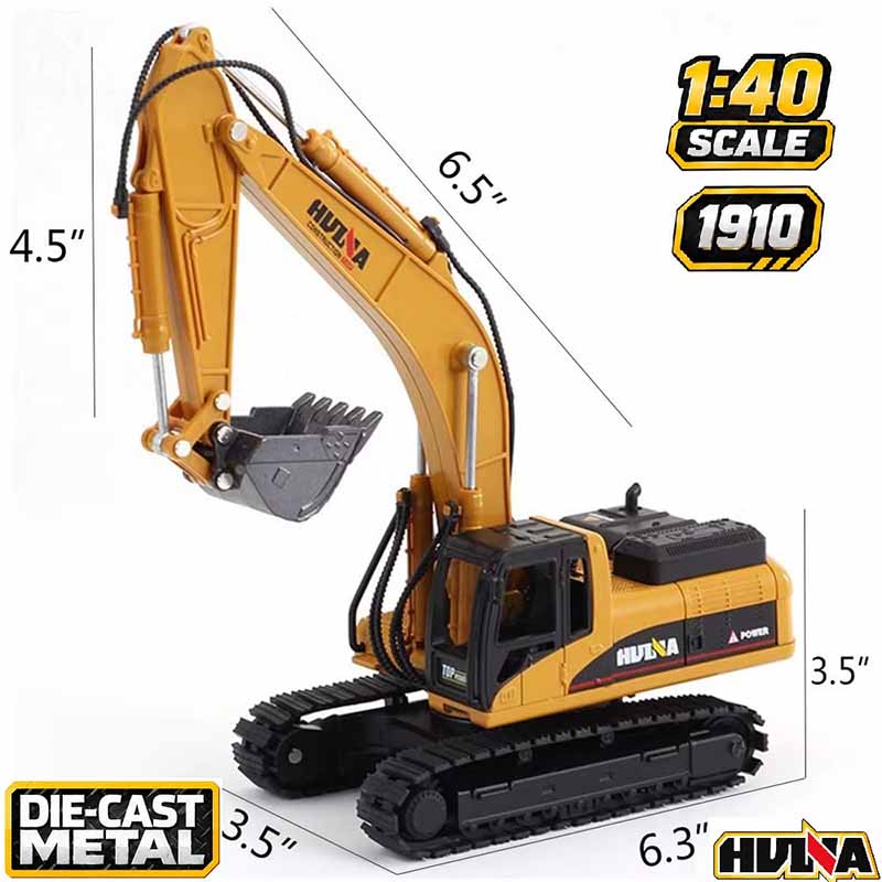 ماکت بیل مکانیکی فلزی راهسازی هوینا مدل Huina Metal Excavator 1910